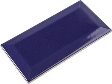 Wandtegel Metro 3D La Cueva Porto Blauw Glans 7,5x15, Nieuw, Minder dan 20 cm, 10 m² of meer, Wandtegels
