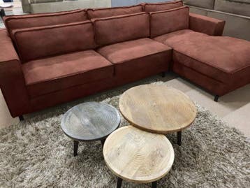 Loungebank Ilpendam - loungebanken - Taupe, Nieuw, 150 cm of meer, Stof, 250 tot 300 cm