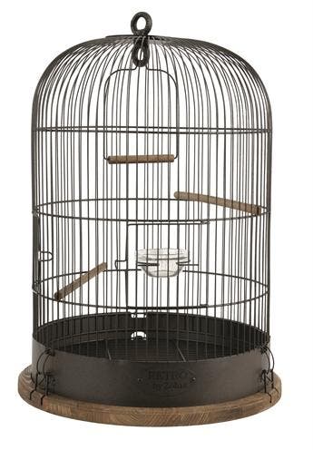 Vogelkooi Zolux Retro Lisette – Ronde Industriële Vogelko, Dieren en Toebehoren, Verzenden, Nieuw, Overige materialen, Vogelkooi