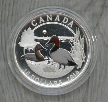 Canada. 10 Dollars 2016, Ducks of Canada - Canvasback