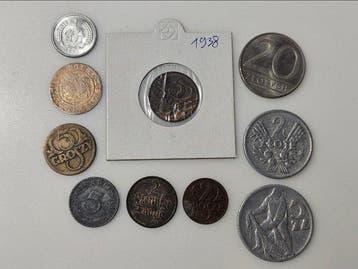 Polen, Duitsland, China. - Lot of 10 Pieces coins with