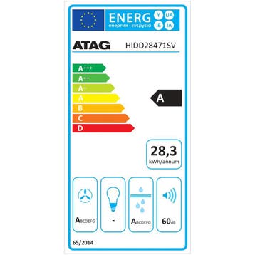 ATAG HIDD28471SV Inductiekookplaat met Afzuiging 83 cm, Verzenden, Nieuw