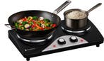 2dekans | KitchenBrothers Elektrische Kookplaat - 2 Pits -, Ophalen of Verzenden, Zo goed als nieuw