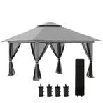 Opvouwbare Paviljoen 4x4m Pop-Up Tuinpaviljoen Met UV-besche, Verzenden
