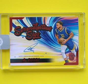 2024 Topps Serendipitous Sigs - Stephen Curry /5 - On-card, Nieuw