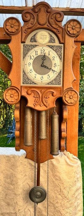 Wandklok - kieninger - Hout, Messing - 1970-1980