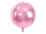 Folie Ballon Bal Metallic Lichtroze 40cm, Ophalen of Verzenden, Nieuw