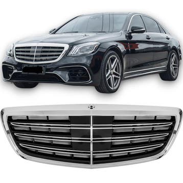 Grille geschikt voor W222 S-Klasse chrome | 2013-2020, Auto diversen, Ophalen of Verzenden