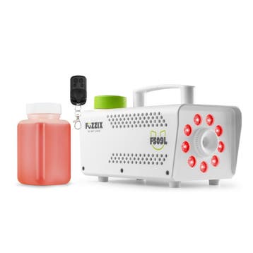 Fuzzix F509LW Party Rookmachine – 500W White Edition met 9x, Ophalen of Verzenden, Nieuw