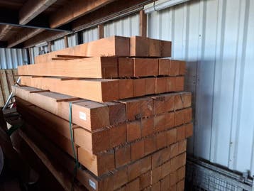 Ca 42x Douglas balk 12x12cm, Doe-het-zelf en Verbouw, Hout en Planken, Nieuw