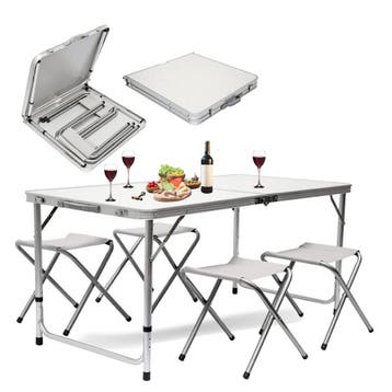 MaxxGarden Opvouwbare Picknicktafel - Biertafel met banke..., Tuin en Terras, Tuintafels, Verzenden, Nieuw