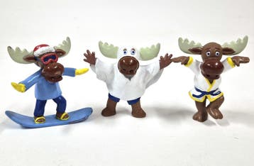 Vintage IKEA Älg-elandfiguurtjes, set van drie, Verzenden, Gebruikt