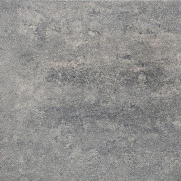 Tuintegel 60x60x4cm grijs zwart, Nieuw
