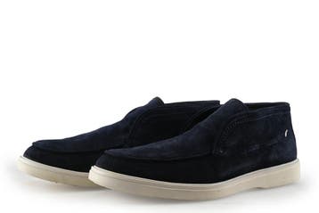 Manfield Instappers in maat 43 Blauw, Manfield, Overige typen, Zo goed als nieuw, Verzenden