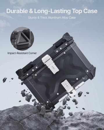 Universele Motor Topcase: Robuuste Aluminium Motorfiets Baga, Verzenden, Nieuw