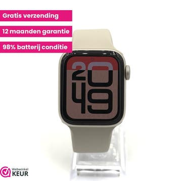 Apple Watch SE 2e gen 40mm starlight | 98% | Garantie, Stressniveau, Verzenden, IOS, Zo goed als nieuw