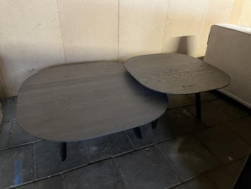 Cartel Living Bagutta - Salontafel 90 En 70 Cm - Ongebruikt, 50 tot 100 cm, Eikenhout, Zo goed als nieuw, 50 tot 100 cm
