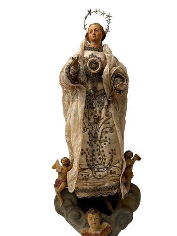 Oud religieus beeld - Onze-Lieve-Vrouw van de Onbevlekte