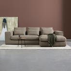 *WOONWINKEL* Hoekbank Met Divan Hoek Rechts Donkergrijs, Verzenden, Nieuw