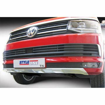 Voorspoiler Skid Plate Zilver Transporter T6 GR FSP165S, Nieuw, Volkswagen