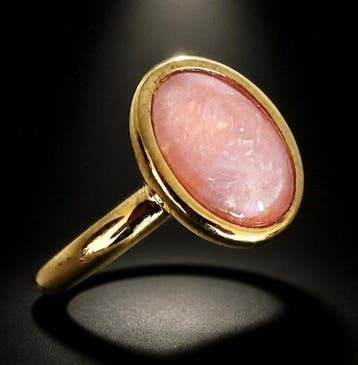 925 zilver, Opaltriplette - Ring