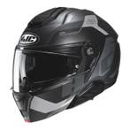 HJC i91 Carst Zwart Grijs Systeemhelm, Motoren, Nieuw met kaartje, Systeemhelm, HJC, XXL