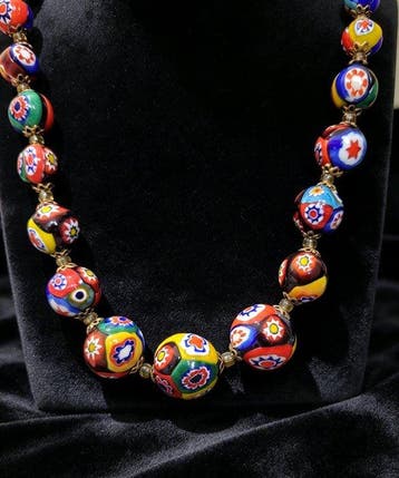 Other brand - Murano Millefiori glazen kraal - Halsketting -