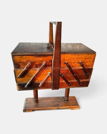 Naaidoos - Etagère - Hout - Verzamel kist / Naaidoos
