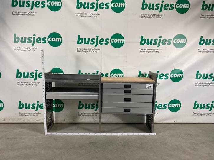 Aluca aluminium bedrijfswageninrichting gebruikt (nr 2211), Auto diversen, Overige Auto diversen, Ophalen of Verzenden