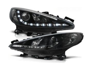 LED dagrijverlichting Black geschikt voor Peugeot 207, Verzenden, Nieuw, Peugeot