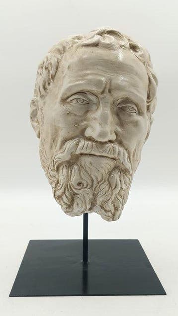 sculptuur, Michelangelo Buonarroti - 34 cm - marmerstof