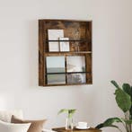 vidaXL Tijdschrift Rek Gerookt eiken 60 x 12 x 70 cm Bewerkt, Huis en Inrichting, Woonaccessoires | Krantenbakken en Lectuurbakken