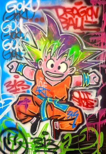 Outside313 - Goku -Dragon Ball - Crazy colors