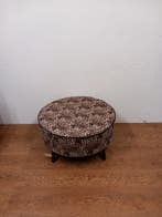Nieuwe Poef Panterprint - P07 Vintage/Café, Huis en Inrichting, Banken | Bankstellen, Ophalen, Nieuw