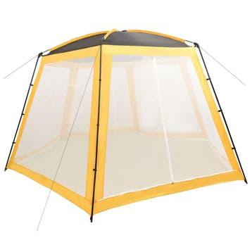 vidaXL Zwembadtent 500x433x250 cm stof geel, Verzenden, Nieuw