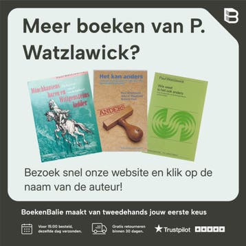 De pragmatische aspecten van de menselijke communicatie /, Boeken, Verzenden, Zo goed als nieuw, P. Watzlawick