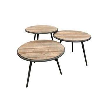 Salontafel set van 3 TuriSale, Huis en Inrichting, Tafels | Salontafels, Ophalen of Verzenden, Nieuw