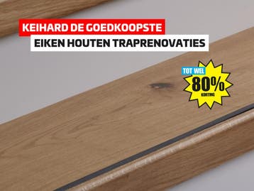 FABRIEKSLEEGVERKOOP Weissgrund traprenovaties– €699, Parket, Crème, Nieuw, Ophalen of Verzenden