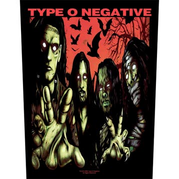 Type O Negative Halloween - Rugpatch officiële merchandise, Ophalen of Verzenden, Nieuw, Kleding