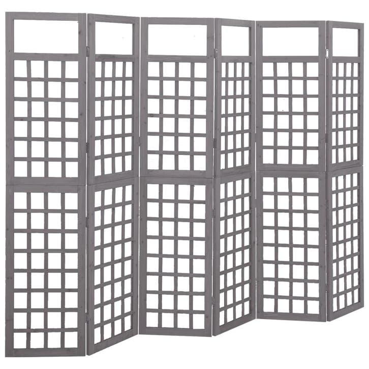 vidaXL Kamerscherm/trellis met 6 panelen 242,5x180 cm, Huis en Inrichting, Woonaccessoires | Kamerschermen, Nieuw, Verzenden