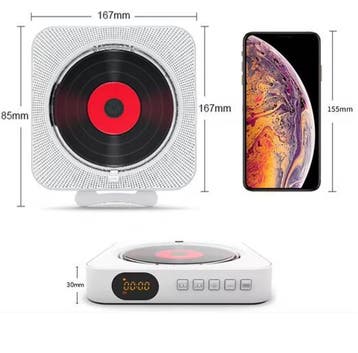 CD Speler Bluetooth 5.0 FM USB met Timer en Display, Audio, Tv en Foto, Platenspelers, Verzenden, Nieuw