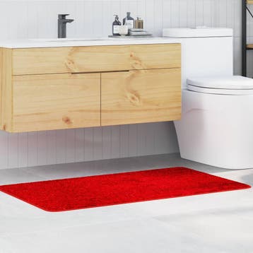 vidaXL Antislip Badmat Rood 70 x 120 cm PP, Verzenden, Nieuw, Rood