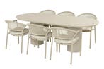 Hartman Taragona/Valencia ovale stapelbare tuinset voor 6, Tuin en Terras, Tuinsets en Loungesets, Verzenden, Nieuw, Overige materialen