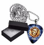 Leeuw plectrum ketting, sleutelhanger of oorbellen, Ophalen of Verzenden, Nieuw