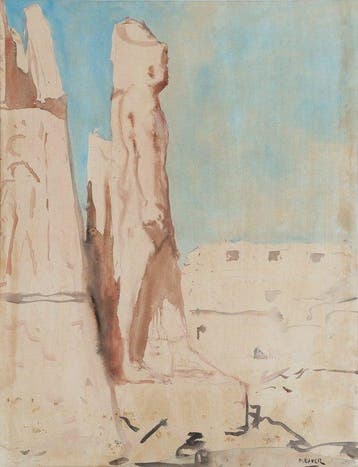 Marius Bauer (1867-1932) - Monumentale tempelruïnes in