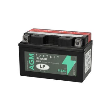 Landport (LP) LTZ10S-BS 12 volt 8,6 ah AGM motor accu (50801, Ophalen of Verzenden, Nieuw