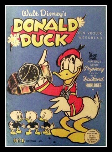 Allereerste donald duck nr.1 van 1952, Eén stripboek, Ophalen of Verzenden, Zo goed als nieuw