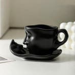 Antique Face Kiss Mug Couple Ceramic Water Cup Afternoon Tea, Antiek en Kunst