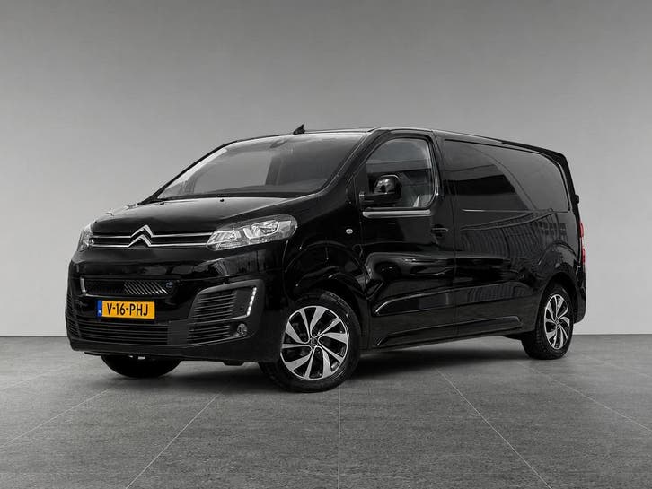 Citroën ë-Jumpy GB M L2 Driver EV 75kWh 136pk AUTOMAAT, Auto's, Bestelauto's, Dealer onderhouden, Lease, Zwart, Automaat, Zwart