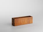 Adeqo cortenstaal plantenbak rechthoek 80 x 30 x 35 cm, Verzenden, Nieuw, Balkon, Metaal